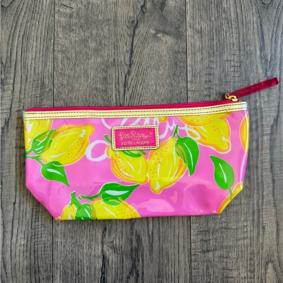 Lilly Pulitzer x Estee Lauder Lemon Cosmetic Bag - Picture 2 of 3